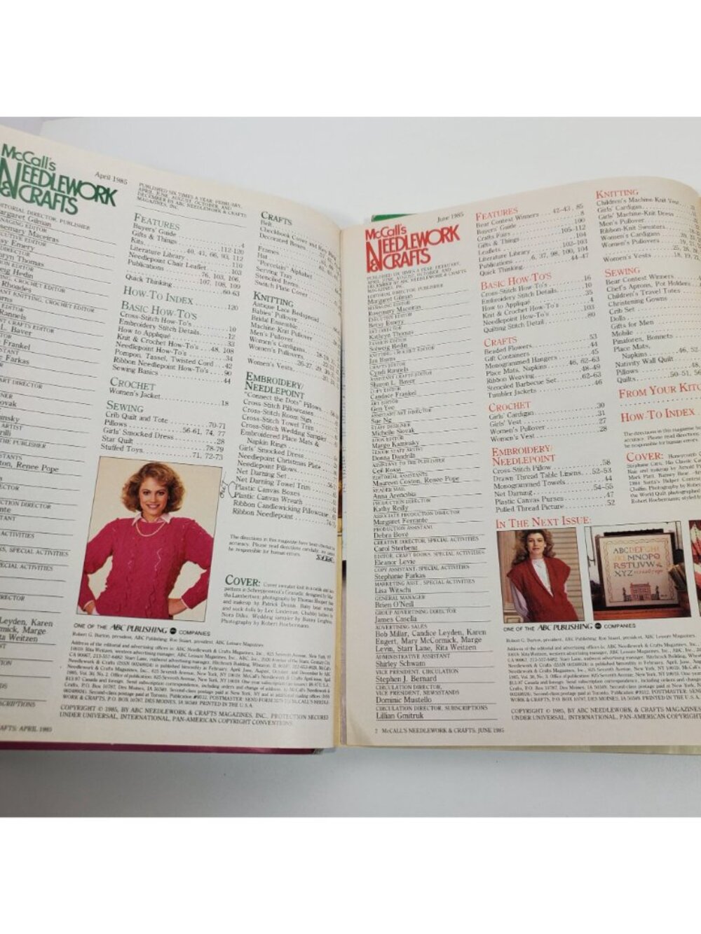 McCalls Needlework And Crafts Magazine Lot 6 Issues 1985 Vintage - Picture 9 of 12